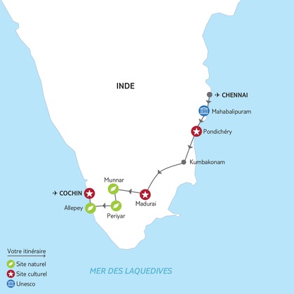 Itinéraire du circuit privé