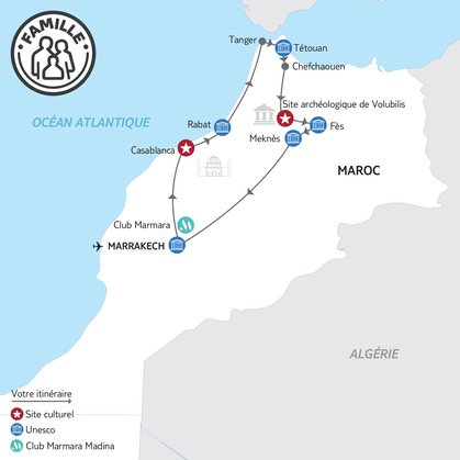 Itinéraire de l'autotour