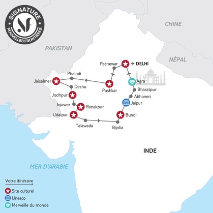 Itinéraire du circuit 