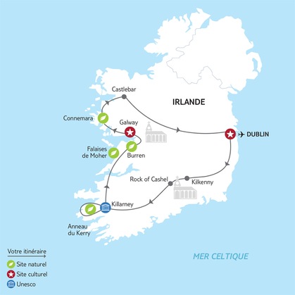 Itinéraire du Road Trip