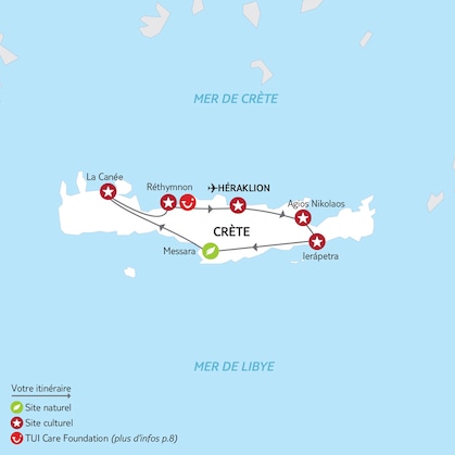 Itinéraire du Road Trip