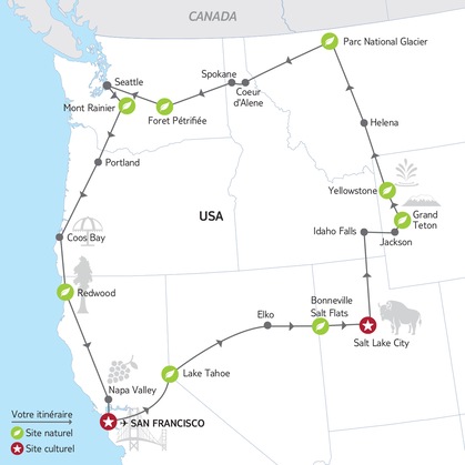 Itinéraire du circuit