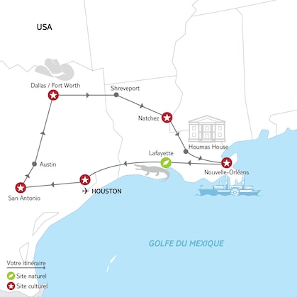 Itinéraire du circuit 