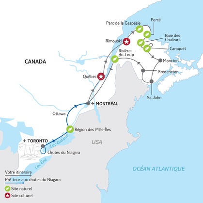 Itinéraire du circuit 
