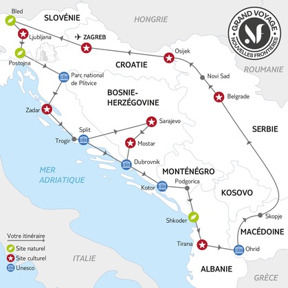Itinéraire du circuit