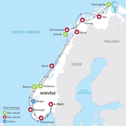 Itinéraire du circuit