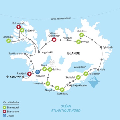Itinéraire du circuit 
