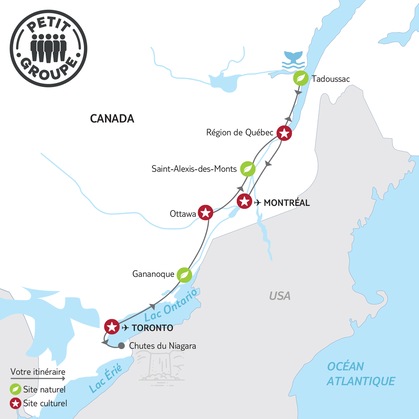 Itinéraire du circuit 