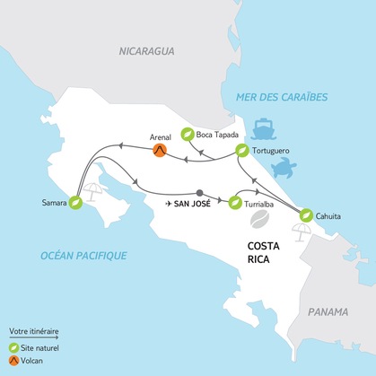 Itinéraire du Road Trip