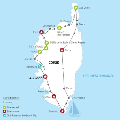 Itinéraire du circuit