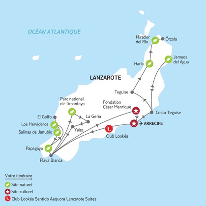 Itinéraire du Road Trip