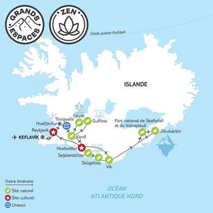 Itinéraire du Road Trip