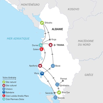 Itinéraire du Road Trip