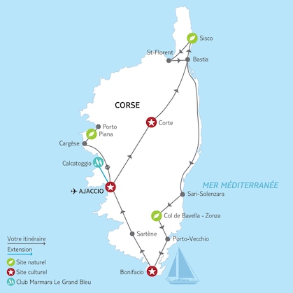 Itinéraire du circuit 