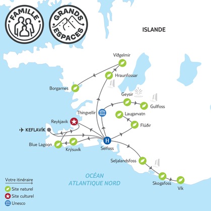 Itinéraire de l'autotour