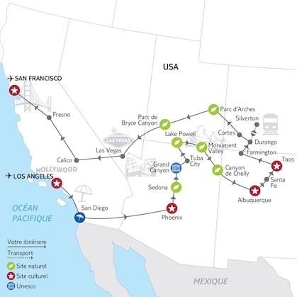 Itinéraire du circuit 