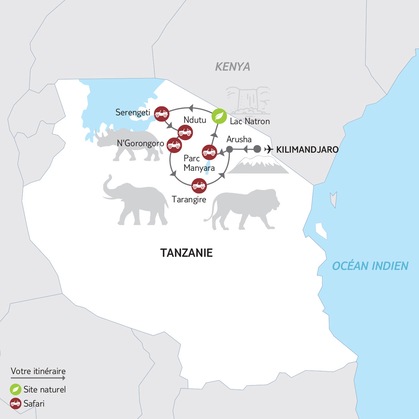 Itinéraire du circuit 