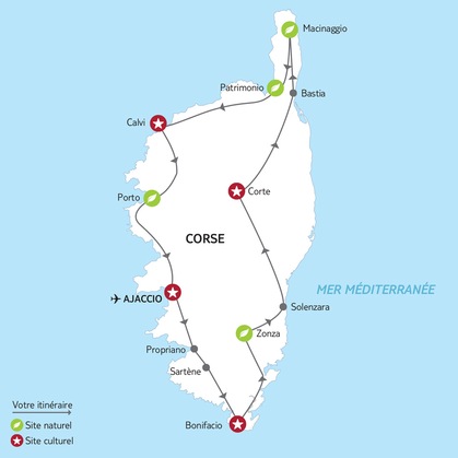 Itinéraire du circuit