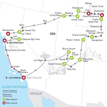 Itinéraire du circuit 