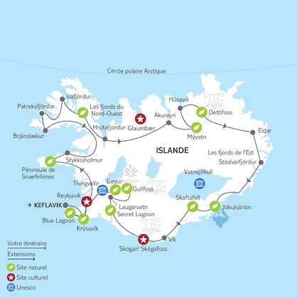 Itinéraire du Road Trip