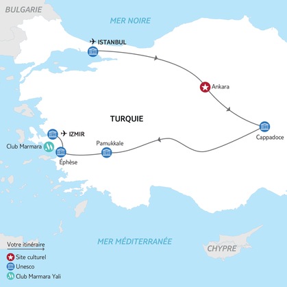 Itinéraire de l'autotour