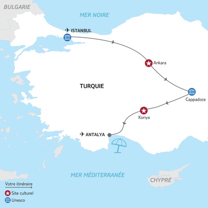 Itinéraire de l'autotour